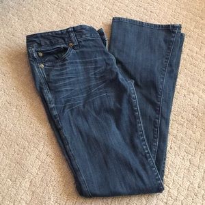 Express bootleg jeans size 2 short